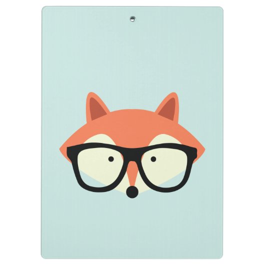 Schläfriger roter Fox Klemmbrett (Rückseite)