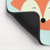 Schläfriger roter Fox Mousepad (Ecke)