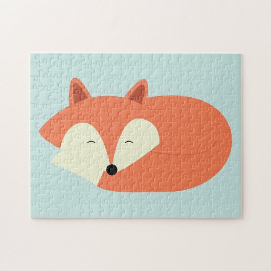 Schläfriger roter Fox Puzzle (Horizontal)