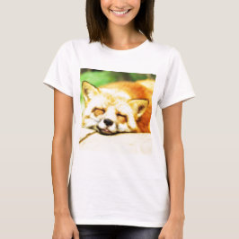 Schläfriger träumerischer Fox T-Shirt