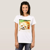 Schläfriger träumerischer Fox T-Shirt (Vorne ganz)