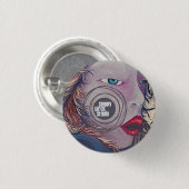 Schläfriger Vogel-Studio-Knopf 2 Button (Vorne & Hinten)