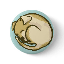 Schläfriger Welpen-Knopf