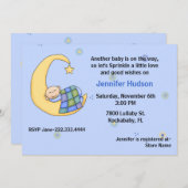 Schläfriges Baby besprühen Duschen-Einladung Einladung (Vorne/Hinten)