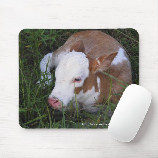 Schläfriges Babykalb mousepad (Mit Mouse)