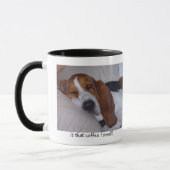 Schläfriges Basset Hound Tasse (Links)