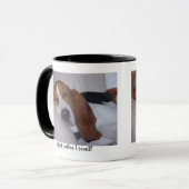 Schläfriges Basset Hound Tasse (Vorderseite Links)