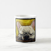 Schläfriges Frenchie Kaffeetasse (Mittel)