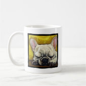 Schläfriges Frenchie Kaffeetasse (Links)