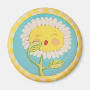 Schläfriges Gänseblümchen Magnet