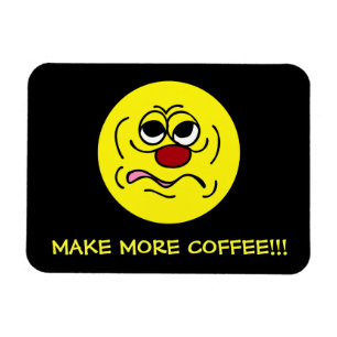 Schläfriges Gesicht Grumpey Magnet