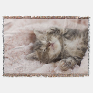Schläfriges Kätzchen Decke