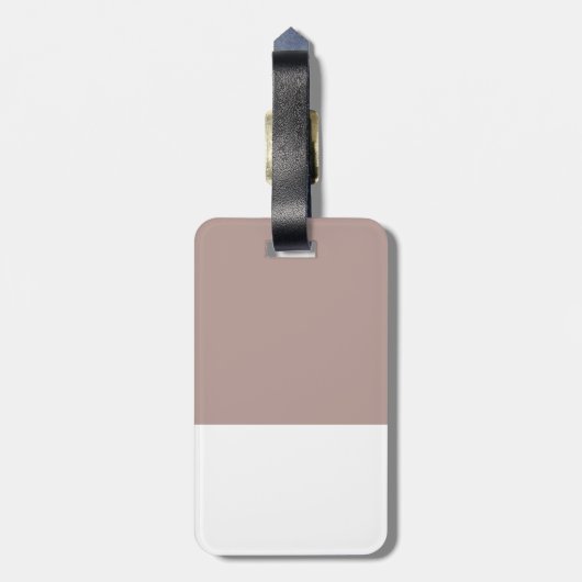 Schläfriges Kätzchen Gepäckanhänger (Rückseite vertikal)