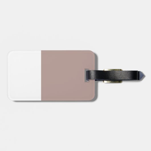 Schläfriges Kätzchen Gepäckanhänger (Rückseite horizontal)