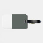 Schläfriges Kätzchen Gepäckanhänger (Rückseite horizontal)