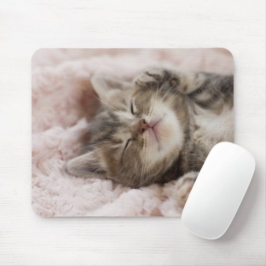 Schläfriges Kätzchen Mousepad (Mit Mouse)