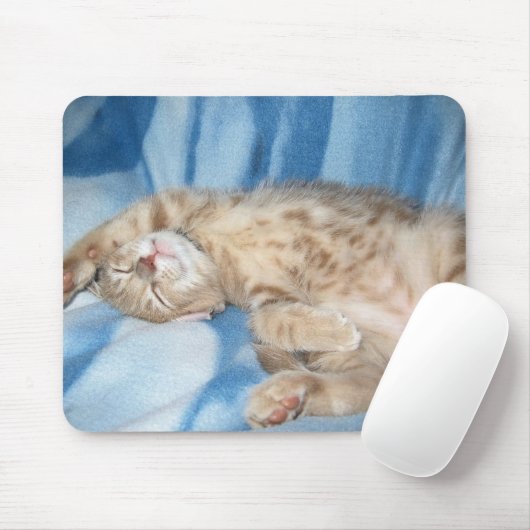Schläfriges Kätzchen Mousepad (Mit Mouse)
