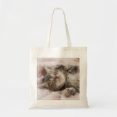 Schläfriges Kätzchen Tragetasche (Vorne)