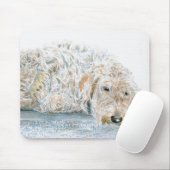 Schläfriges Labradoodle Mousepad (Mit Mouse)