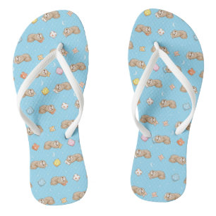 Schläfriges Muster Badesandalen