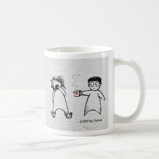 Schläfriges schläfriges kaffeetasse (Rechts)
