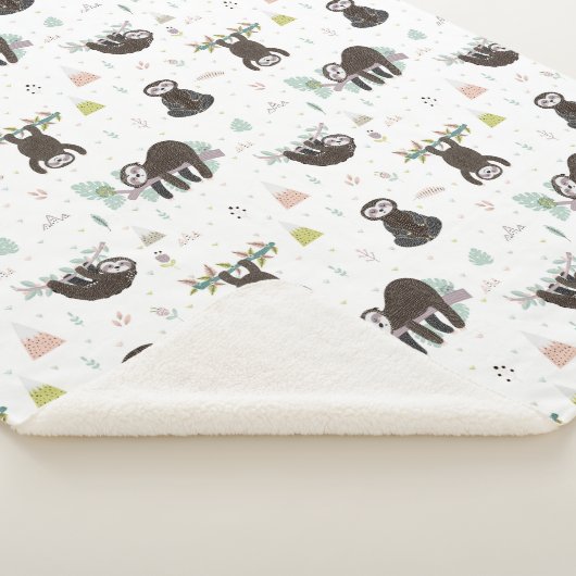 Schläfriges süßes Trägheits-Muster Sherpadecke (3/4)