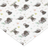 Schläfriges süßes Trägheits-Muster Tischdecke (Schrägansicht)