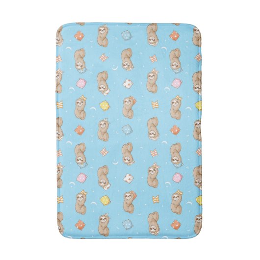 Schläfriges Zeit-Trägheits-Muster Badematte (Vorderseite Vertikal)