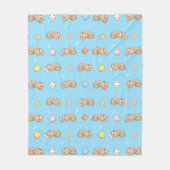 Schläfriges Zeit-Trägheits-Muster Fleecedecke (Vorderseite)