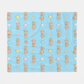 Schläfriges Zeit-Trägheits-Muster Fleecedecke (Vorderseite (Horizontal))