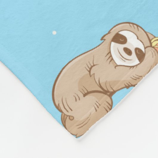 Schläfriges Zeit-Trägheits-Muster Fleecedecke (Ecke)