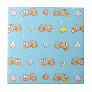 Schläfriges Zeit-Trägheits-Muster Fliese