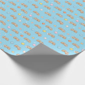 Schläfriges Zeit-Trägheits-Muster Geschenkpapier (Ecke)