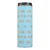 Schläfriges Zeit-Trägheits-Muster Thermosbecher (Rückseite)