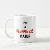 Schläfrigkeit und Kaffeekocher Kaffeetasse (Links)