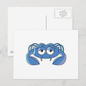 Schläfrigkrabbe Postkarte (Vorne/Hinten)