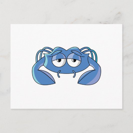 Schläfrigkrabbe Postkarte (Vorderseite)