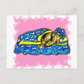 Schlafrosa Airedale Postkarte (Vorderseite)