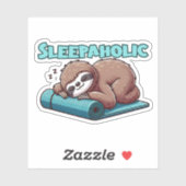 Schlafsaal auf Yoga matt Aufkleber (Blatt)