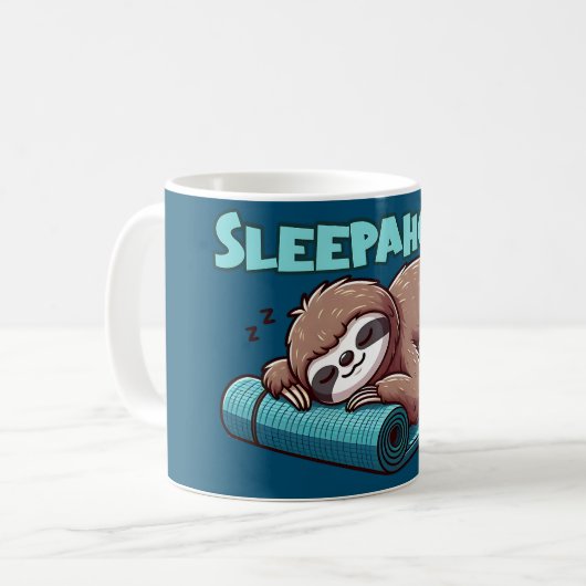 Schlafsaal auf Yoga matt Kaffeetasse (Vorderseite Links)