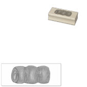 Schlafsack Roll Camp Camping Wanderung Briefmarke Gummistempel (Stempel)