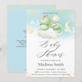 Schlafsäckchen Dinosaur Niedlich Boy Baby Dusche Einladung