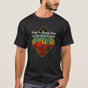 Schlafsäcke sind Tacos zu Bären Camping Spaß Ca T-Shirt