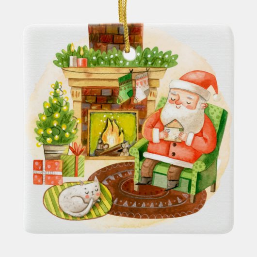 SchlafSanta Keramikornament (Vorderseite)