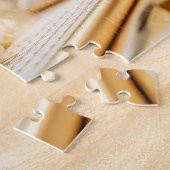 Schlafschaf am Computer mit Brille Puzzle (Seite)