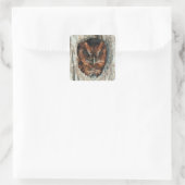 Schlafschale in einem Baum Quadratischer Aufkleber (Tasche)