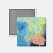 Schlafschattierungen (pastellfarben auf Papier) Magnet (Vorderseite/Rückseite)