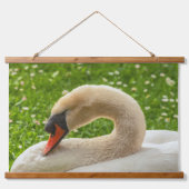 Schlafschwan Wandteppich Mit Holzrahmen (Vorne)