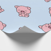 Schlafschweine Geschenkpapier (Ecke)