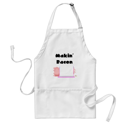 Schlafschweine Pink Blanket Makin' Bacon Schürze (Vorne)